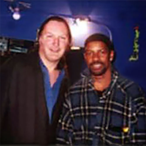 Paul Ewing with Denzel Washington