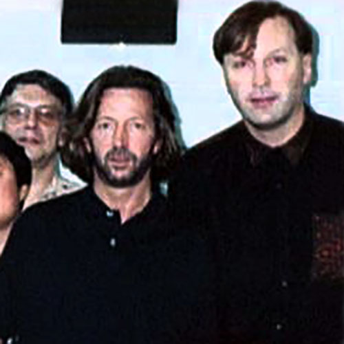 Paul Ewing with Eric Clapton