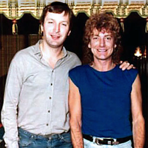 Paul Ewing with Robert Plant